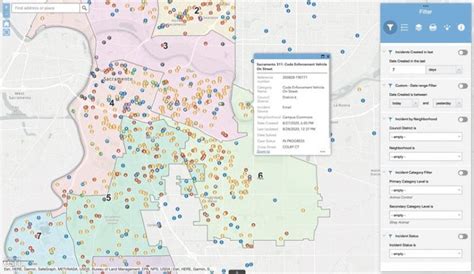 Map: Where Sacramento residents call 311 about .